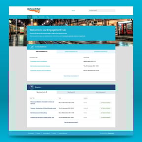 network rail engagement hub webpage